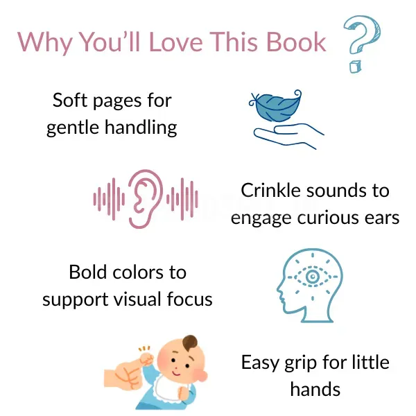 Animal Fun Cloth Book for Babies – Educational &amp; Safe Fabric Book for Kids | D'bebé