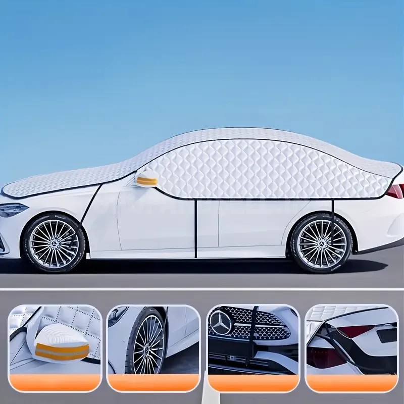 Heavy-Duty Thermal Insulated Car Snow Shield &amp; Half-Cover