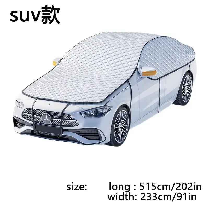 Heavy-Duty Thermal Insulated Car Snow Shield &amp; Half-Cover