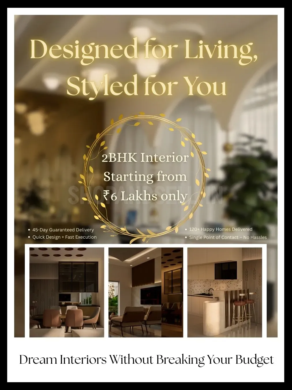 New Flat Owners? Get Complete Interior from ₹6L